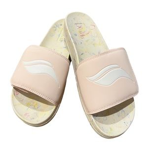 NWOT Keds Bliss V Marble Pink Adjustable Velcro Slides - Sz. 8